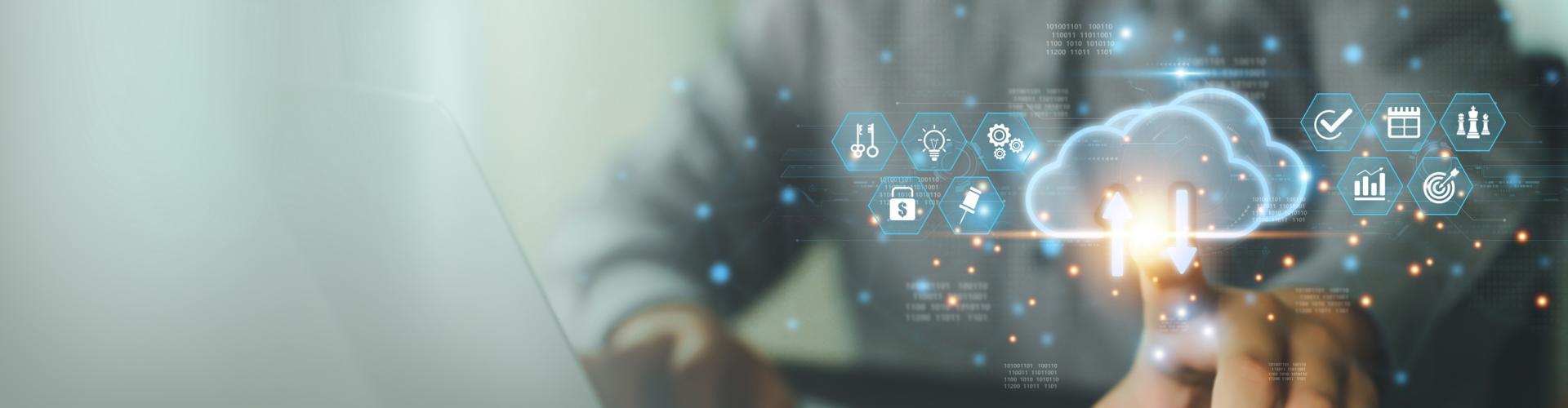 Ordinateur montrant une connexion internet