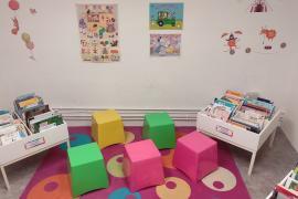 Vue intérieure de la bibliothèque de Sainte-Sévère-sur-Indre