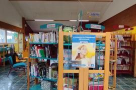 Vue intérieure de la bibliothèque de Velles