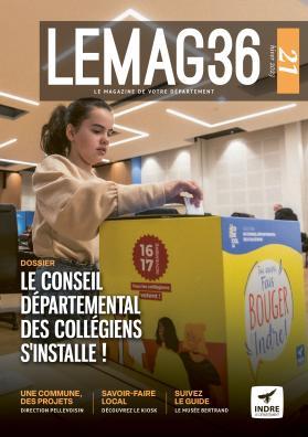 Couverture du magazine numéro 21 du Département de l'Indre