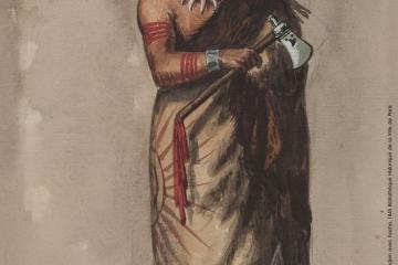 Affiche de l'exposition Maurice Sand, un regard d'ethnographe. Du Berry aux Amériques