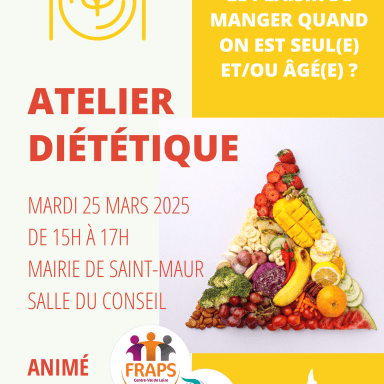 Affiche de l'atelier diététique de Saint-Maur