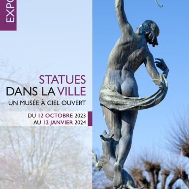 Affiche exposition Statues dans la ville