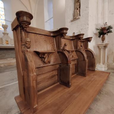 Stalles de l'église de Poulaines