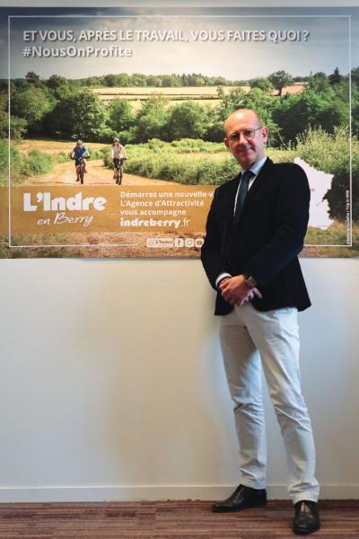 Thierry Bluet, directeur de l'Agence d'Attractivité de l'Indre