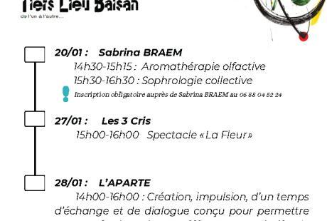 Affiche du programme de janvier 2025 au tiers lieu Balsan - Agrandir l'image - fenêtre modale