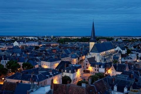 Vue aérienne d'Issoudun